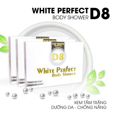WHITE PERFECT BODY SHOWER D8 KEM TẮM TRẮNG 4 TRONG 1