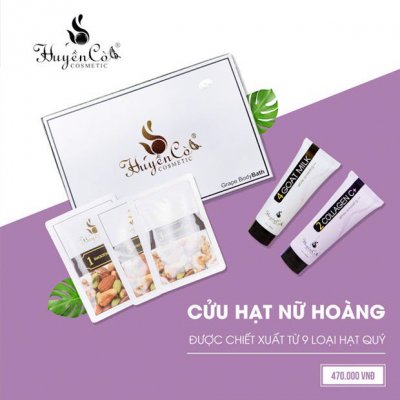 Bộ Kem Tắm Trắng Chuẩn SPA Cửu Hạt Nữ Hoàng Huyền Cò